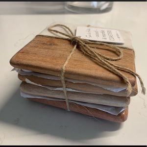 Coasters - wooden and marble